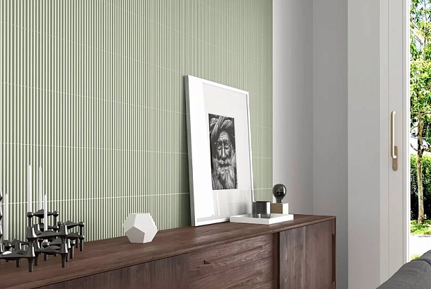 Фото Плитка 28493 Costa Nova Onda Pink Stony Glossy 5x20 Испания