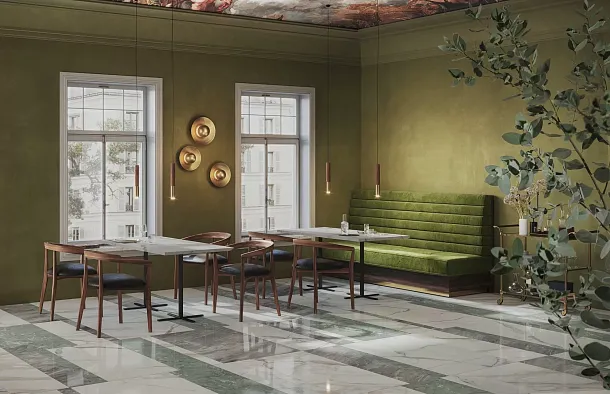 Фото Керамогранит R8RU (00R8RU03) Incanto Statuario Venato Glossy Ret. 6mm 60х120 Италия