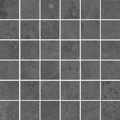 Фото Kerama Marazzi Декор Про Лаймстоун серый темный матовый мозаичный 30x30x0,9 (DD205120\MM) Россия