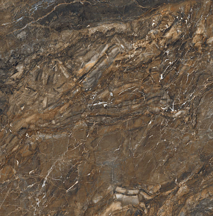 Фото Керамогранит BR04 Bernini Dark Brown неполированный 80x80x11 Россия