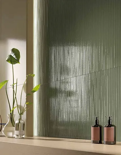 Фото Керамическая плитка FAP Ceramiche fTOT Materia Brillante Riflessi Ecru Brillante RT 50x120 Италия