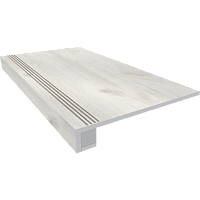 Ступень комплект Daintree Light Grey DA00 неполированная (прямоугольный бортик + подступенок) 33x120 Фото Ступень комплект Daintree Light Grey DA00 неполированная (прямоугольный бортик + подступенок) 33x120