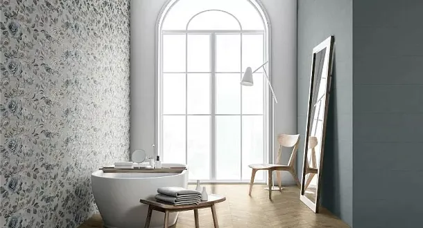 Фото Плитка RA6Z Decoro Edera Beige Touch Rett 30x90 (УТ-00027994) Италия