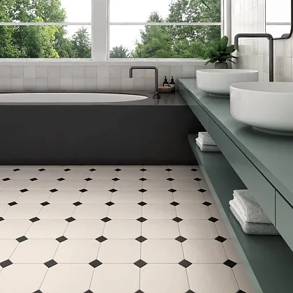 Фото Керамогранит Equipe 20554 Octagon Negro Mate 20x20 Испания