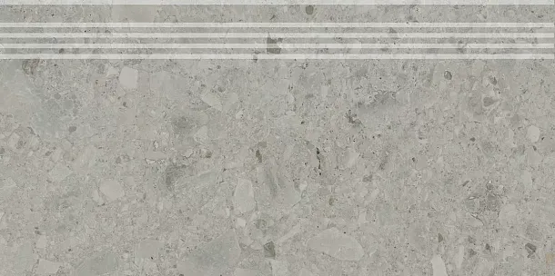 Фото Ступень Kerama Marazzi Чеппо ди Гре серый матовый обрезной 30x60x0,9 (DD606020R\GR) Россия