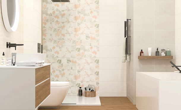 Фото Плитка Liana milk бежевый 25х40 (00-00-5-09-00-11-2620) Россия