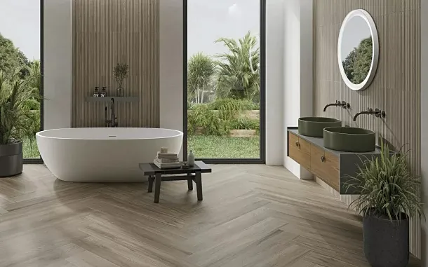 Фото Керамогранит Azulev Tanzania Kai Wallnut 60x120 Испания