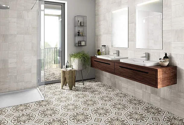 Фото Керамогранит Mainzu Patchwood Bianco 20x20 Испания
