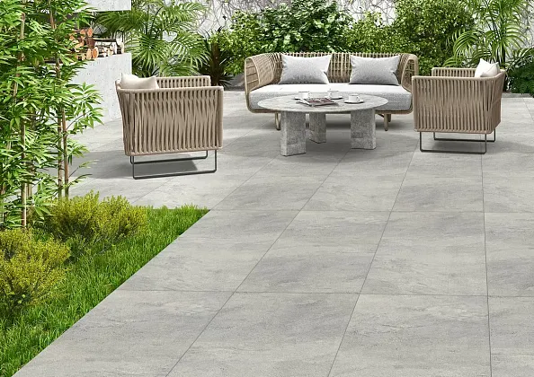 Фото Керамогранит Ennface ENLFT5016SR1160120 Urban Dark Structured R11 600х1200х20 Индия