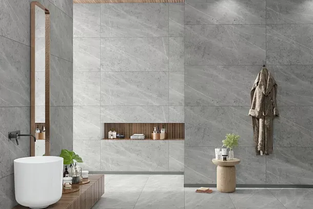 Фото Керамогранит Eternal ETSTN1228MT60120 Santafe Gris Matt 60x120 Индия