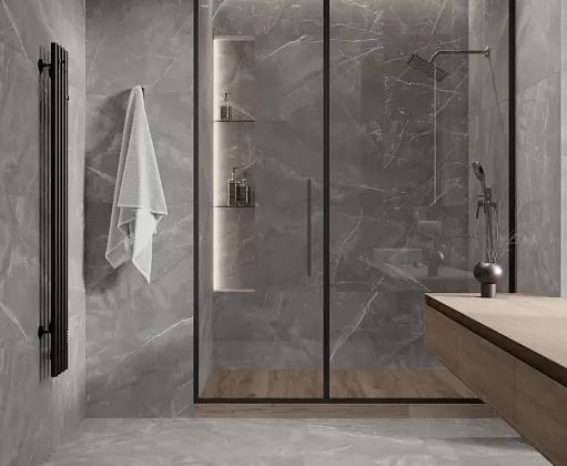 Фото Керамогранит Laparet Lp6060G0041R Timeless Grafite Графит Матовый Карвинг 59,5Х59,5 Россия