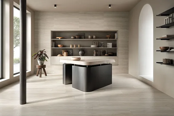 Фото Керамогранит Refin RJ98 Eik Choco Matt R 25x150 Италия