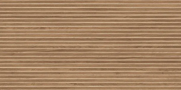 Фото Керамогранит Laparet Wood Canarium Almond Stripes Тёмно-Бежевый Матовый Карвинг 60Х120 Индия