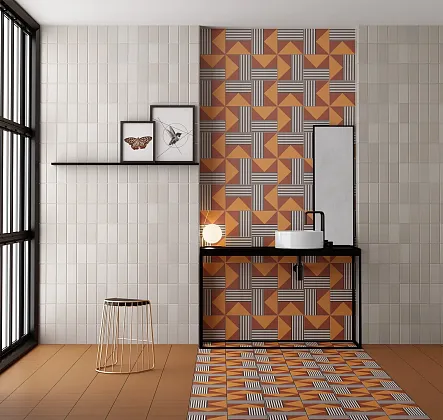 Фото Керамогранит Equipe 27696 Bauhome Karo Cold 20x20 Испания