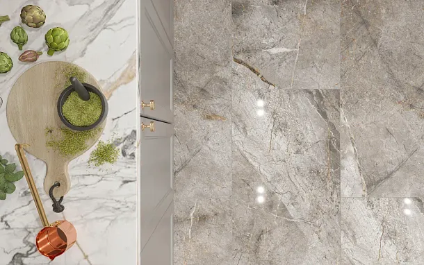 Фото Керамогранит Usak Seramik Manavgat Antacite Polished 60x120 Турция