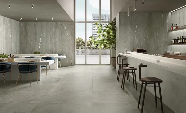 Фото Керамогранит Fondovalle ALP002 Alpine Taupe Vein 3D Texture 60x120 Италия