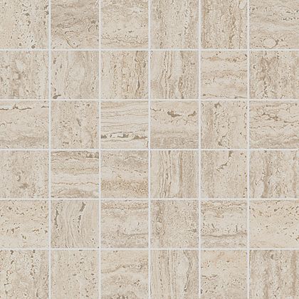 Фото Kerama Marazzi Декор Про Травертин мозаичный бежевый светлый матовый обрезной 30x30x0,9 (KMD2MSA008GR) Россия