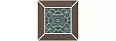Kerama Marazzi Декор Тровазо наборный коричневый тёмный матовый 13x13x0,9 (ID154)