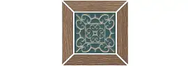 Фото Kerama Marazzi Декор Тровазо наборный коричневый светлый матовый 13x13x0,9 (ID157)