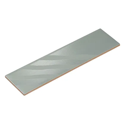 Фото Плитка Smile Tile Rivera Mist Green 7.5x30 Индия