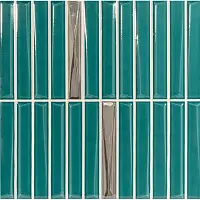Фото Декор Monopole Decor Melody Turquoise Silver 20x20