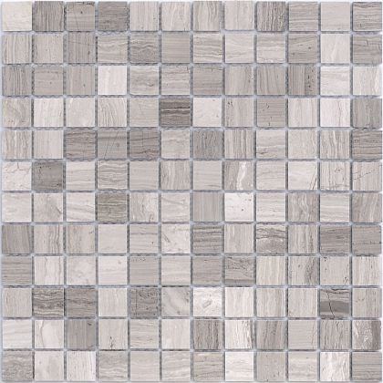 Фото Мозаика LeeDo Ceramica Pietrine Travertino Silver POL 23x23x4 Китай