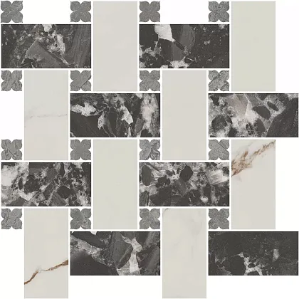 Фото Kerama Marazzi Декор Риальто 3 наборный матовый 43,5x43,5x0,9 (ID163) Россия