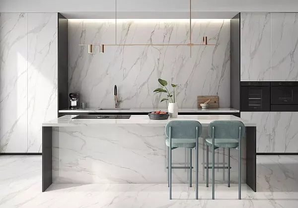 Фото Керамогранит Geotiles Aurora Gold Compacglass 60x120 Испания