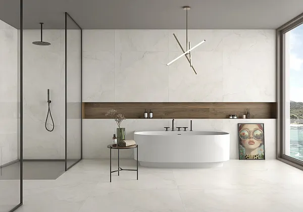 Фото Керамогранит Geotiles Eterna White 60x120 Испания