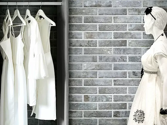 Фото Керамогранит J85888 TRIBECA WHITE BRICK 6*25 Италия