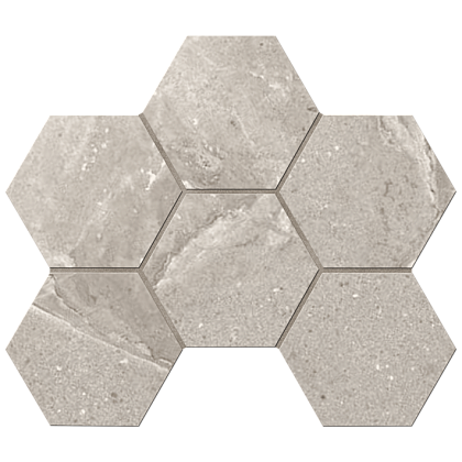 Фото Мозаика Kailas Light Brown Hexagon KA03 неполированная 25x28,5 Россия