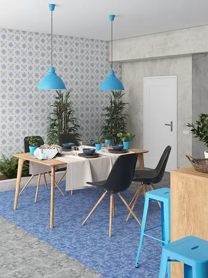 Фото Керамогранит Becolors Star Electric Blue 13.25х13.25 Испания