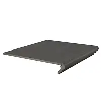 Фото Ступень Kerama Marazzi Хадду фронтальная серый тёмный матовый 40,2x34x0,8 (KM4040G0041NGTF)