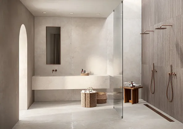 Фото Керамогранит Ragno Marazzi RCAA Realstone Travertino Vein Noce Rett 60x120 Италия