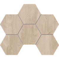 Мозаика SF02 Soft Wood Creamy Hexagon неполированная 25x28.5 Россия Фото Мозаика SF02 Soft Wood Creamy Hexagon неполированная 25x28.5