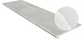 Фото Gres de Aragon Ступень фронтальная Tibet Smooth Round. Blanco 33x120