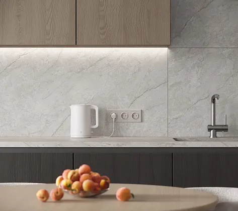 Фото Керамогранит Laparet Mountain Shine серый лаппатированный шайн 60х120 Индия