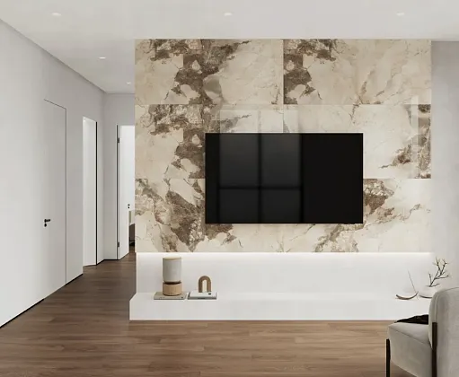 Фото Керамогранит Laparet Exence Beige Бежевый Полированный 80Х160 Индия