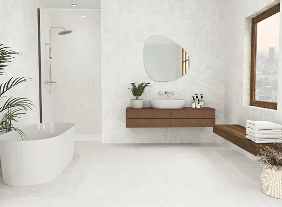 Фото Керамогранит Benadresa Cristal White Silky Rect 60x120 Испания