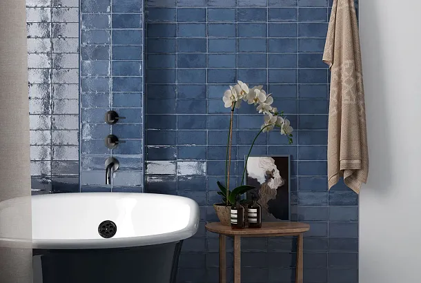 Фото Плитка Equipe 27598 Altea Ash Blue 10x10 Испания