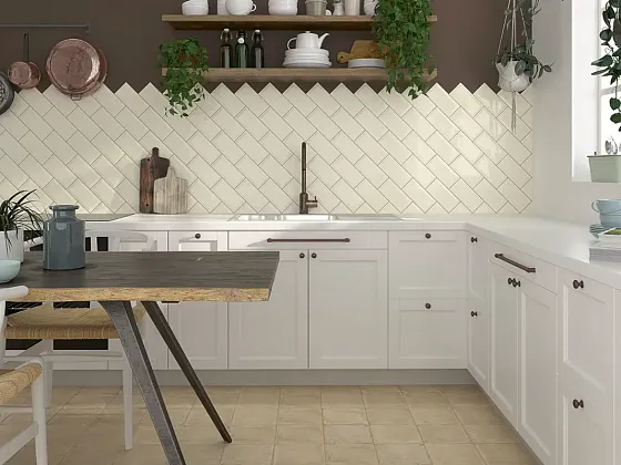 Фото Плитка Plus Bissel Blanco Brillo 10X20 (PT00183) Испания