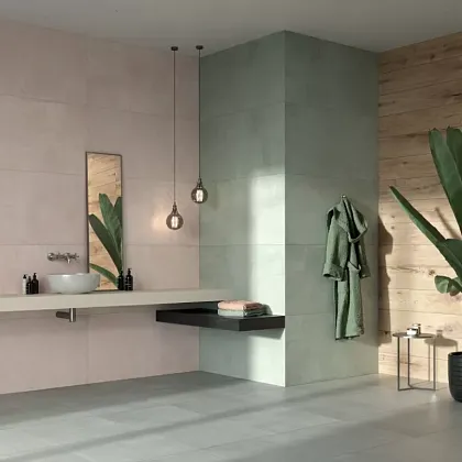 Фото Керамогранит Dado Ceramica 303947 Paint Blue Rett R10 60x120 Италия