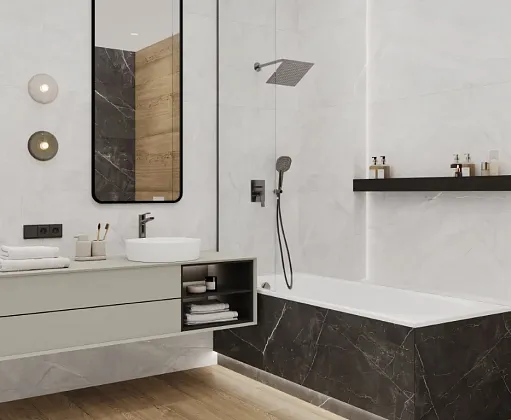 Фото Керамогранит Laparet Lp6012G0051R Timeless Marrone Коричневый Матовый Карвинг 59,5Х119,1 Россия