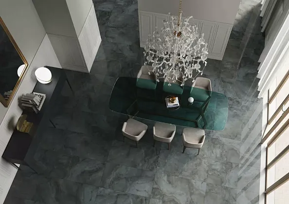 Фото Плитка 14025R Джардини зеленый обрезной 40*120 Россия