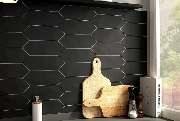 Фото Керамогранит Equipe 22989 Kite Dark Grey 10*30 Испания