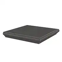 Фото Ступень Kerama Marazzi Хадду угловая серый тёмный матовый 34x34x0,8 (KM4040G0041NGTA)