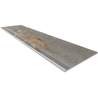 Ступень IN01 Intense Grey неполированный с насечками 30x120