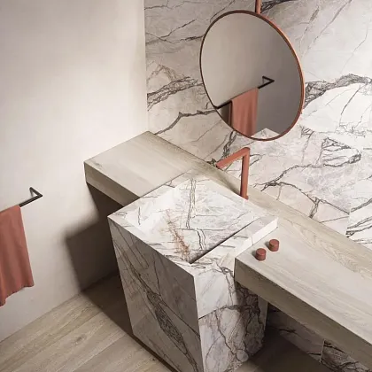 Фото Керамогранит Flaviker PF60017408 Supreme Hedonism Onice Fantastico Lux 3D R 120x280 Италия