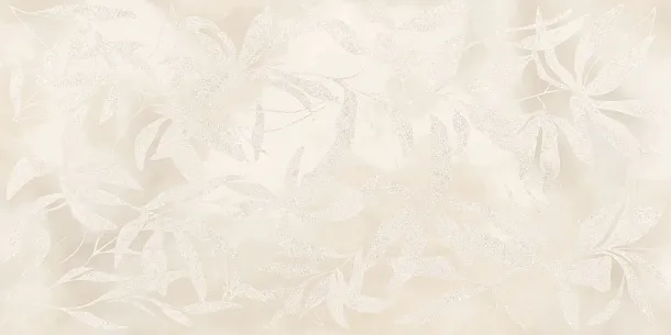 Фото Керамогранит Vitra K958021R0001VTER ArtWall Цветы Слоновая Кость Матовый Ректификат 60x120 Турция