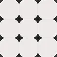 Керамогранит Smile Tile Брайтон черный 20x20